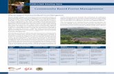 Community Based Forest Management - FORCLIME Note/English/BR 6 - CBFM_Eng.pdf · • Official acknowledgement of village forest management areas for in Manua Sadap and Nanga Lauk