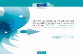 Referencing National Qualifications Levels to the EQF 131119-web_0.pdf · Referencing National Qualifications Levels to the EQF Update 2013 European Qualifications Framework Series: