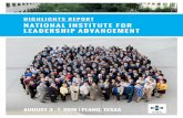 HIGHLIGHTS REPORT - Society of Hispanic Professional …nilaconference.shpe.org/wp-content/uploads/2017/04/nila-report... · HIGHLIGHTS REPORT NATIONAL INSTITUTE FOR ... NILA attendees