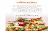Mai Thai Restaurant celebrates more than 28 years serving the · Mai Thai Restaurant celebrates more than 28 years serving the ... Ban Klib Thord Lightly fried, ﬁnely diced chicken