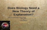 Does Biology Need a New Theory of Explanation? - | Embryogenesis …embryogenesisexplained.com/files/presentations/Chetland2010.pdf · Mechanism Mechanism is the belief that natural