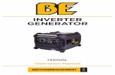 INVERTER GENERATOR - d163axztg8am2h.cloudfront.net · fied rated output of the generator if the DC protector turns off. If the DC protector turns off again, stop using the device