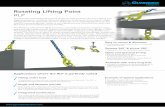 Rotating Lifting Point RLP - gunneboindustries.com · Single and Multiple part lift When lifting with multiple parts the RLP will always be positioned correctly thanks to the tilting