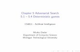 Chapter 5 Adversarial Search 5.1 { 5.4 Deterministic gamespages.mtu.edu/~nilufer/classes/cs4811/2012-spring/lecture-slides/...CS4811 - Arti cial Intelligence Nilufer Onder Department