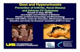 Gout and Hyperuricemia - feinberg.northwestern.edu · Gout and Hyperuricemia Prevention of Arthritis, Renal Disease and Adverse CV Outcomes Kenneth G. Saag, MD MSc Jane Knight Lowe