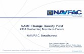 NAVFAC Southwest - sameoc.org · 3 NAVFAC Southwest National Rebalance to the Pacific •Includes –40 nations –60% of the world’s population –More than half of the world’s