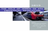 THE ROLE OF WOMEN IN 4TH INDUSTRIAL REVOLUTION  · Web viewBut innovation and technological progress must focus in the needs of humanity, "said Klaus Schwab, founder and president
