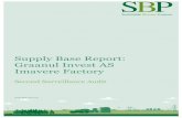 Supply Base Report: Graanul Invest AS Imavere Factory Base Report v1.2_Second... · Focusing on sustainable sourcing solutions Supply!Base!Report:!Graanul!Invest!Imavere!plant,!Second!Surveillance!Audit!