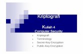 Kriptografi - informatikauad.files.wordpress.com fileKriptografi Kuliah 4 Computer Security n Kriptografi n Terminology n Secret-Key Encryption n Public-Key Encryption. Computer security-