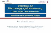 Datenlage zur Plättchenaggregationshemmung, Dual, triple ... · Anamnese ischämischer Schlaganfall, TIA - + * Alter ≥ 75 J-/+ + * ... -Patients with prior MI, prior stroke or