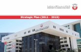 Strategic Plan (2011 - 2015) - Abu Dhabi · In 2010, DED has launched the 5-years economic plan that is a crucial milestoneinourstrategicplan.Currently,weareworkingwithourpartnersin