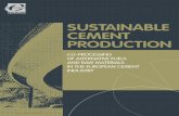 SuStainable cement production · Cement and concrete manufacturing: ... Environmentally sustainable ... processes, of primary fuels and raw materi-