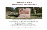 Boone s Lick Heritage QuarterLy - Boonslick · of an old pathway that played a criti- ... ties, or 1830s, a gamma BLR route was created to connect Roche-port, New Franklin and the