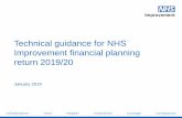 Technical guidance for NHS Improvement financial planning ... · 1. Introduction 2. Key components 3. Other useful information 4. Appendices Technical guidance for NHS Improvement