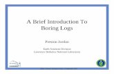 A Brief Introduction To Boring Logs - lbl.gov · Geotechnical Log Comparison LBNL Citizens’ Advisory Group, 13 September 2010 Lithologic mismatch. Boring Log Interpretation