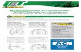 Important Manual Transmission Clutch Installation Guidelines · FASTEN TRANSMISSION TO FLYWHEEL HOUSING Transmission installation and clutch set-up procedures are the same for the