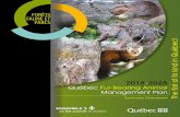 The first of its ind in Québec - mffp.gouv.qc.ca · 2018-2025 Fur-Bearing Animal Management Plan issues Before adopting this first management plan, the MFFP made a number of findings