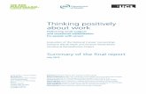 Thinking positively about work - Macmillan Cancer Support .Thinking positively about work Delivering