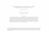 The Monetary-Fiscal Policy Mix: Perspectives from the U.S. · 2 Session II: Interactions between Fiscal and Monetary Policy 1 Introduction The policy “mix” — the combination