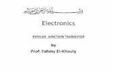 BIPOLAR JUNCTION TRANSISTOR - Delta Univdeltauniv.edu.eg/.../uploads/CHAP-3-4-ELECTRONIC_transistor_11.pdf · (b) p-n-p Standard bipolar junction transistor (BJT) symbols E (a) n-p-n