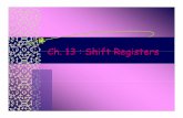 Ch 13 : Shift RegistersCh. 13 : Shift Registersstaff.ui.ac.id/system/files/users/marta/material/kbab13martarizal.pdfLampu LL 15,5,15 pada 5am-6pm Lampu LL 8,2,8 pada 7-19 Ti t d 7