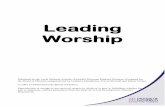 Leading Worship - cofelichfield.contentfiles.net · Leading Worship Published by the Local Ministry Scheme (Lichfield Diocesan Ministry Division.) Prepared for ... The Worship Leader’s