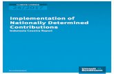 Implementation of Nationally Determined Contributions · 2017-11-17 · 24/2017 CLIMATE CHANGE . Implementation of Nationally Determined Contributions Indonesia Country Report