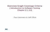 Overview Graph Coverage Criteria - KAISTswtv.kaist.ac.kr/courses/cs453-fall09/graph_coverage.pdf · Overview Graph Coverage Criteria ((g Introduction to Software Testing Chapter 2.1,