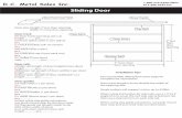 CannonBall Sliding door cheat sheet - hgsitebuilder.com · angle trim to cover the 2x4 side rails & botttom rail. Also use j-channel trim on each side rail. When using stay guide