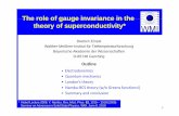 The role of gauge invariance in the theory of ... role of gauge... · The role of gauge invariance