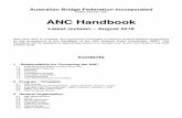 2018-08 ANC Handbook - abf.com.au · Appendix 2 – Equipment and Stationery Check-List Appendix 3 – Signage Checklists Appendix 4 – Example Playing Schedule Appendix 5 – Eligibility