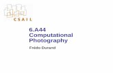 6.A44 Computational Photographypeople.csail.mit.edu/fredo/PhotoSeminar05/Lectures/3 Contrast.pdf · Frédo Durand — MIT Computer Science and Artificial Intelligence ... Hunt and