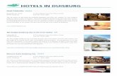 Hotels in Duisburg - Fraunhofer IMS · Hotels in Duisburg Hotel Friederichs Neudorfer Str. 33-35 47057 Duisburg ... The ibis budget Duisburg City is located between the inner harbor