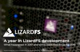 A year in LizardFS development - archive.fosdem.org · -LizardFS-NG - Codename “Agama”-More on that on separate slides-Move Windows platform testing to Windows Subsystem for Linux-Mostly