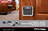 Master Lock 2018 Locker and Storage Security Price List file2 Contact Your Preferred Distributor Education Known for strong, reliable locker security, Master Lock specializes in providing