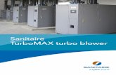 Sanitaire TurboMAX turbo blower - Xylem Inc. · speed, turbo blower using the latest air foil bearing technology - has equal or better efficiency than most other blowers on the market