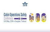 IATA Cabin Safety Update 2018/opening-plenary.pdf · IATA’s Current Activities Safety & Flight Operations Cabin Safety Global Aviation Data Management IOSA Airport, Passenger &