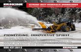 PIONEERING, INNOVATIVE SPIRIT Extreme-Duty... · PIONEERING, INNOVATIVE SPIRIT... The First, Is Still The Best & One of The World’s #1 Selling Snowblowers The Extreme-Duty Hydraulic