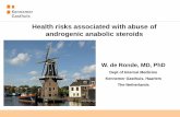 Health risks associated with abuse of androgenic anabolic ...isca-web.org/files/EU2012_Web/Ppts/Williem_De_Ronde.pdf · Health risks associated with abuse of androgenic anabolic steroids