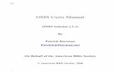 OSIS Users Manual - crosswire.org · Foreword . The OSIS Users Manual is the result of years of effort by organizations and individuals who have generously donated their support and