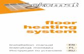 floor heating system - ekoheat.co.uk · floor heating system ... u pt o thei nstallation box. 3) Lay thec onduit in theg roove, previously cut ... shouldb e covered with a3m m layero