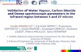 Validation of Water Vapour, Carbon Dioxide and Ozone ... · Validation of Water Vapour, Carbon Dioxide and Ozone spectroscopic parameters in the Infrared region between 5 and 27 micron