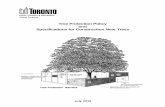 Tree Protection Policy and Specifications for Construction ... · Parks, Forestry & Recreation . Urban Forestry . Tree Protection Policy . and . Specifications for Construction Near