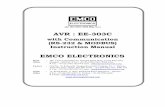 AVR : EE-303C - Emco Electronics · 1 Important Note : For AVR operations and other details, please refer AVR EE-303 Instruction Manual. Introduction : Emco’s AVR EE-303C has additional