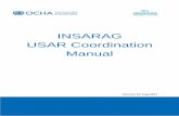 INSARAG USAR Coordination Manual · Coordination, and that each Medium INSARAG classified team will arrive with two personnel trained in the same methodology. This staffing level