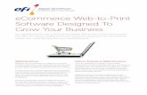 eCommerce Web-to-Print Software Designed To Grow Your … · EFI Digital StoreFront is the award-winning flexible Web-to-Print eCommerce solution that offers the industry-leading