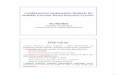 Combinatorial Optimization Methods for Reliable Genomic ...cse.uconn.edu/~ion/FILES/ppt/uconn_pathology_09_30_04.pdf · Combinatorial Optimization Methods for Reliable Genomic-Based