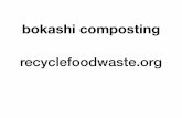 bokashi composting - recyclefoodwaste.orgrecyclefoodwaste.org/files/presentations/bokashi composting2018a.pdf · The bokashi method of recycling food waste recyclefoodwaste.org Step