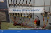 “Diluting SF6 e.g. with CF4” - indico.cern.ch fileSF6 gas applications in CERN Kicker Systems Overview • Pressurized (10 bar) pulse forming lines (PFL cable) • KFA10, KFA20,