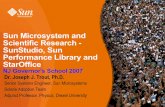 Sun Microsystem and Scientific Research - SunStudio, Sun ...joetrout/gov_school/Gov_School_Wavelets.pdfSun Microsystem and Scientific Research - SunStudio, Sun Performance Library